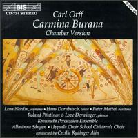Orff: Carmina Burana (Chamber Version) von Various Artists