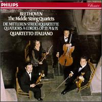 Beethoven: The Middle String Quartets von Quartetto Italiano