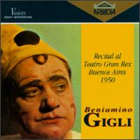 Beniamino Gigli-Recital al Teatro Gran Rex di Buenos Aires von Beniamino Gigli