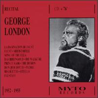 George London-Recital 1952-1955 von George London