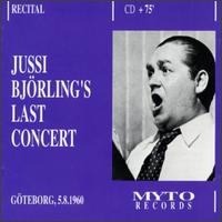 Jussi Björling's Last Concert von Jussi Björling