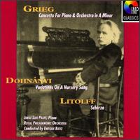 Grieg: Piano Concerto; Dohnányi: Variations on a Nursery Song; Litolff: Scherzo von Jorge Luis Prats