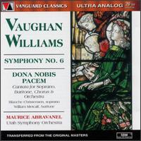 Vaughan Williams: Symphony No.6/Dona Nobis Pacem von Maurice de Abravanel
