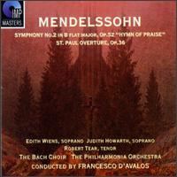 Mendelssohn: Symphony No.2/St.Paul Overture von Francesco D'Avalos