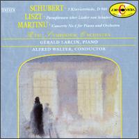 Schubert/Liszt/Martinu von Alfred Walter