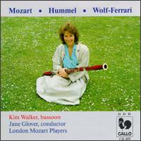 Mozart, Wolf-Ferrari, Hummel: Bassoon Concertos von Kim Walker