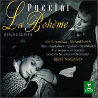 Puccini: La Boheme [Highlights] von Kent Nagano