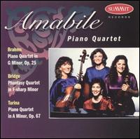 Brahms, Bridge, Turina: Piano Quartets von Amabile Piano Quartet