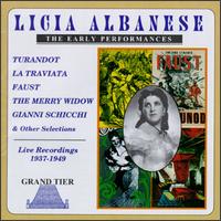 The Early Performances von Licia Albanese