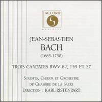 Bach: Trois Cantates, BWV 82, 159 Et 57 von Various Artists