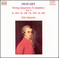 Mozart: String Quartets, K. 156, K. 158, K. 159, K. 458 von Eder Quartet