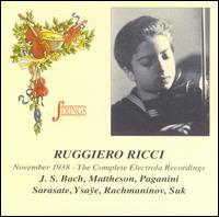 Ricci - The Complete Electrola Recordings (1938) von Ruggiero Ricci