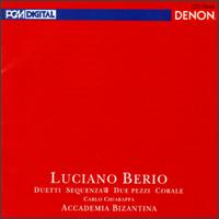 Berio: Duet For Two Violins/Seqqunza/Due Pezzi/Corale von Various Artists