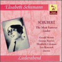Schubert: Lieder von Elisabeth Schumann