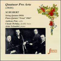 Schubert: String Quintet In C/Piano Quintet In A von Pro Arte String Quartet