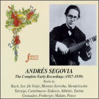 Andrés Segovia: The Complete Early Recordings von Andrés Segovia
