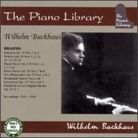 Wilhelm Backhaus Plays Brahms von Wilhelm Backhaus