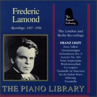 Frederic Lamond Plays Lizst von Frederic Lamond