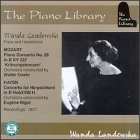 Mozart: Piano Concerto No.26/Haydn: Concerto For Harpsichord von Wanda Landowska