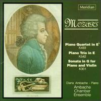 Mozart: Piano Quartet in E Flat/Piano Trio in E/Piano & Violin Sonata in G von Various Artists