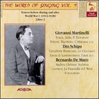 The World of Singing, Vol. 9: Tenors before, during and after World War I, Book 2 von Various Artists