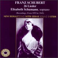 Schubert: 26 Lieder von Elisabeth Schumann