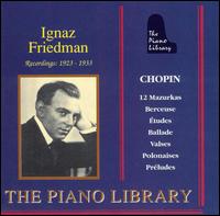 Recordings, 1923-1933 von Ignaz Friedman