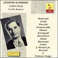 To The Memory von Joseph Schmidt