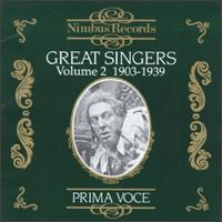Great Singers, Vol. 2, 1903-1939 von Various Artists