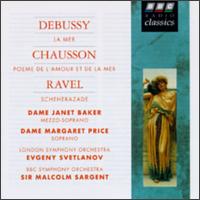 Debussy: La Mer; Chausson: Poeme de l'amour et de la Mer; Ravel: Scheherazade von Malcolm Sargent