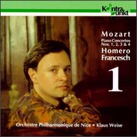 Mozart: Piano Concertos Nos. 1, 2, 3 & 4 von Homero Francesch