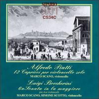 Alfredo Piatti: 12 Capricci per violoncello solo; Luigi Boccherini: 6a Sonata in la maggiere von Marco Scano