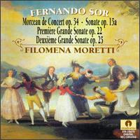 Fernando Sor: Morceau de Concert Op. 54; Sonate Op. 15a; Première Grande Sonate Op. 22; Deuxième Grande Sonate Op. 25 von Filomena Moretti