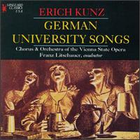 German University Songs von Erich Kunz