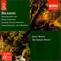 Brahms: Symphonies Nos. 1 & 2; Haydn Variations; Academic Festival Overture; Tragic Overture; Alto Rhapsody von Adrian Boult