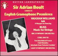 English Gramophone Premieres von Adrian Boult