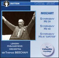 Mozart: Symphonies Nos. 39, 40 & 40 "Jupiter" von Thomas Beecham