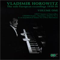 Vladimir Horowitz: The European Solo Recordings, Vol. 1 von Vladimir Horowitz