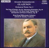 Glazunov: Orchestra Works, Vol.3 von Antonio de Almeida