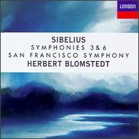 Jean Sibelius: Symphonies 3 & 6 von Herbert Blomstedt