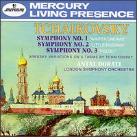 Tchaikovsky: Symphonies Nos. 1-3; Arensky: Variations on a Theme of Tchaikovsky von Antal Dorati