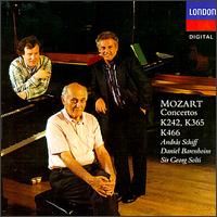 Mozart: Concertos K242, K365, K466 von András Schiff