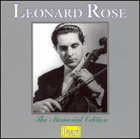 Leonard Rose: The Memorial Edition von Leonard Rose