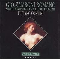 Giovanni Zamboni Romano: Sonate d'Intavolatura di Leuto von Luciano Contini