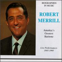 Robert Merrill: Live Performances, 1944-1960 von Robert Merrill