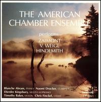 The American Chamber Ensemble performs Zaimont, V. Weigl, Hindemith von American Chamber Ensemble