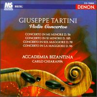 Giuseppe Tartini: Concerto in Mi Minore D. 56; Concerto in Si Minore D. 125; Concerto in Sol Maggiore D. 78 von Accademia Bizantina