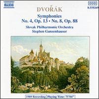 Dvorák: Symphonies Nos. 4 & 8 von Stephen Gunzenhauser