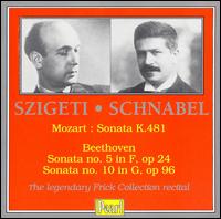 Mozart: Sonata K481; Beethoven: Sonatas Nos. 5 & 10, Opp. 24 & 96 von Various Artists