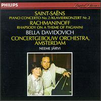 Camille Saint-Saëns: Piano Concerto No. 2; Sergei Rachmaninoff: Rhapsody on a Theme of Paganini von Bella Davidovich